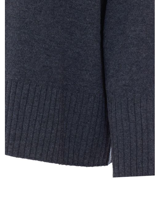 Pinko Blue Wool Cashmere Sweater