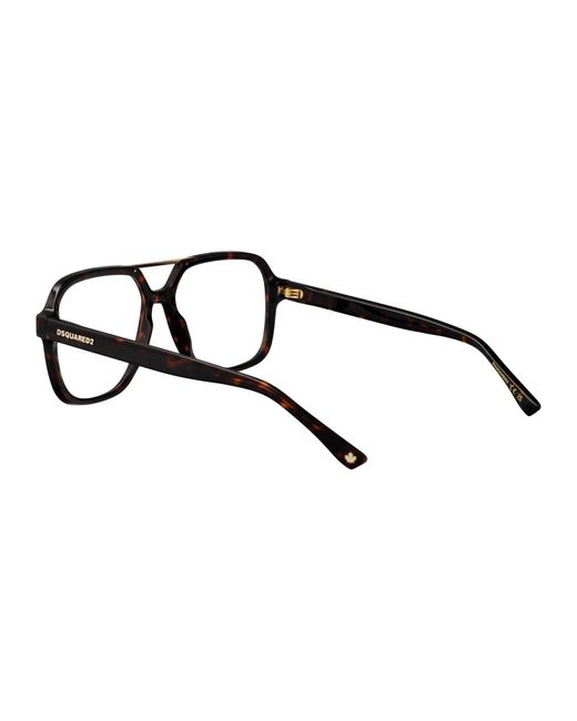 DSquared² Black Acetate Glasses for men