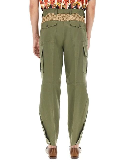 Gucci Green Cargo Pants for men