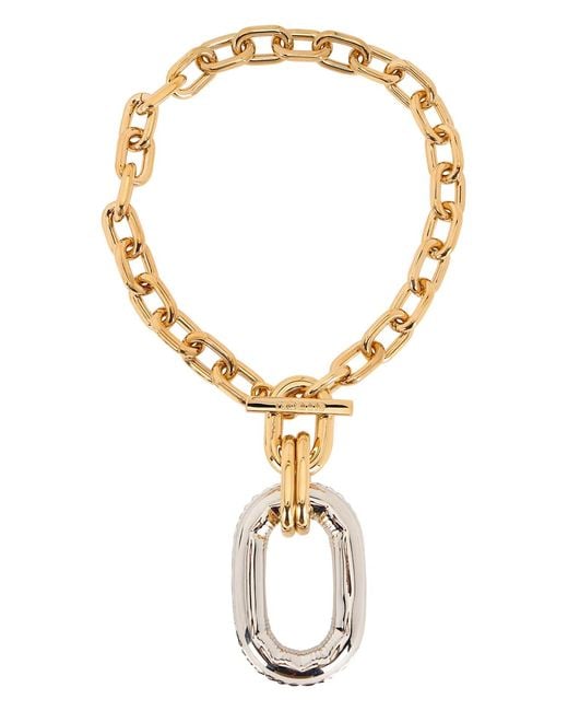 Rabanne Metallic Xl Link Necklace