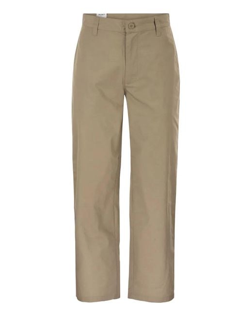Carhartt Natural Chino Trousers With Logo