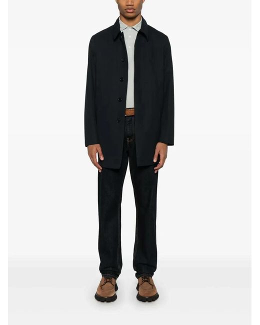 Peuterey Black Hinnoya Parka Coat for men
