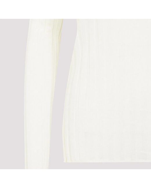 Carven White Turtle Neck Underpinning Pullover