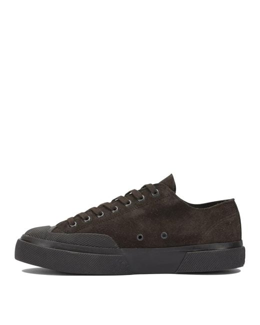 Superga Black Leather Sneakers for men