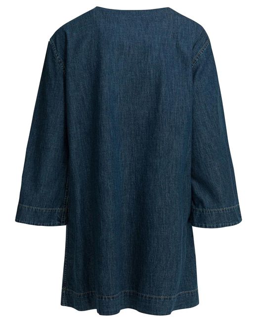 Valentino Blue Cotton Dress
