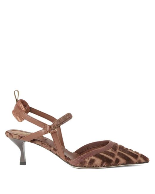 Fendi Brown Pointed Toe Heels