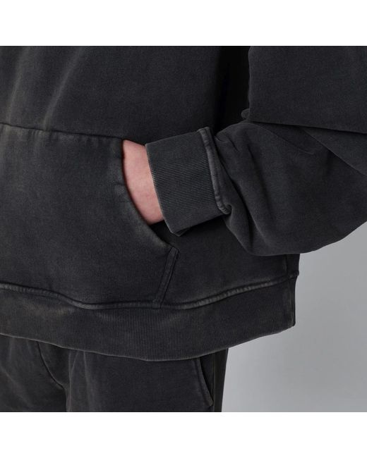 Entire studios Black Washed Cotton Sweatshirt for men