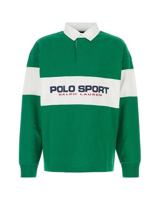Polo Ralph Lauren Green Knit-Rugby-Pullover for men