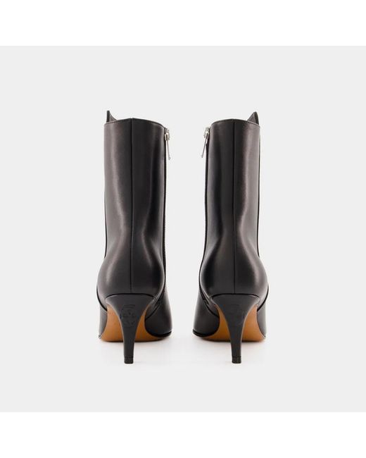 McQueen Black Australian Ankle Boots