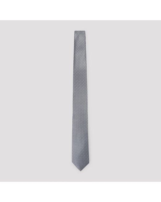 Brioni White Midnight Silk Tie for men