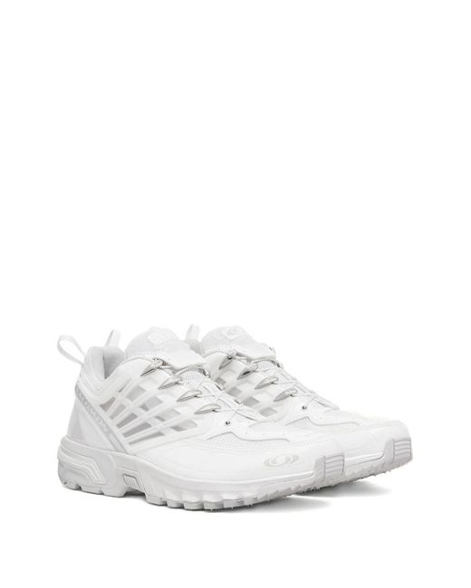 MM6 by Maison Margiela White Leather Flat Shoes