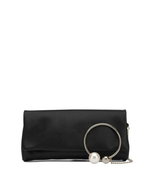 Jimmy Choo Black "Xandra" Clutch Bag