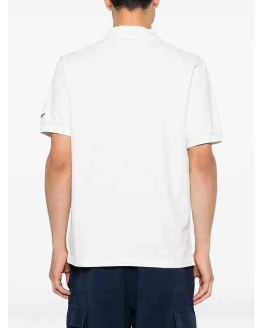 KENZO White Gots Cotton Polo Shirt for men