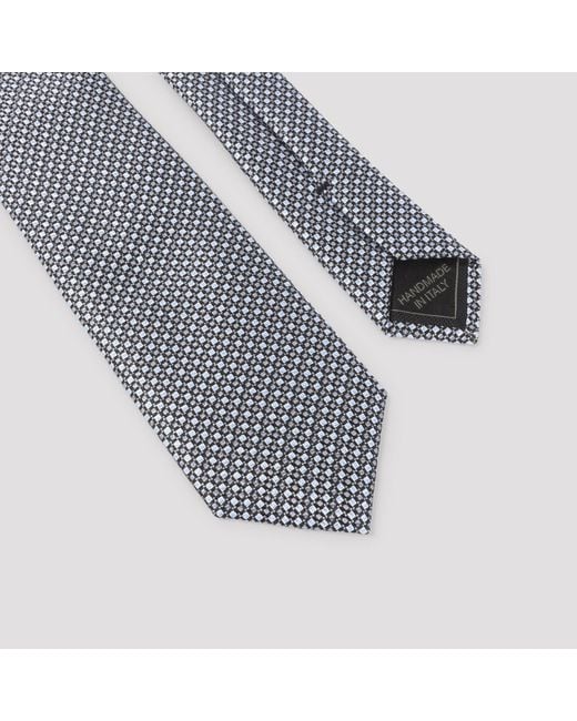 Brioni White Midnight Silk Tie for men