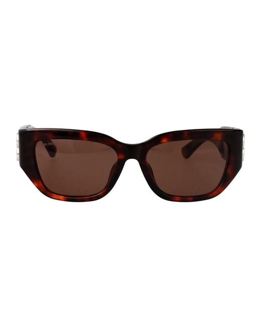 Balenciaga Brown Acetate Havana Sunglasses