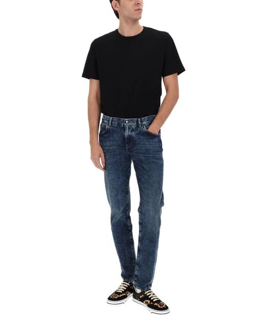 Dolce & Gabbana Blue Dolce & Gabbana Slim Fit Jeans for men