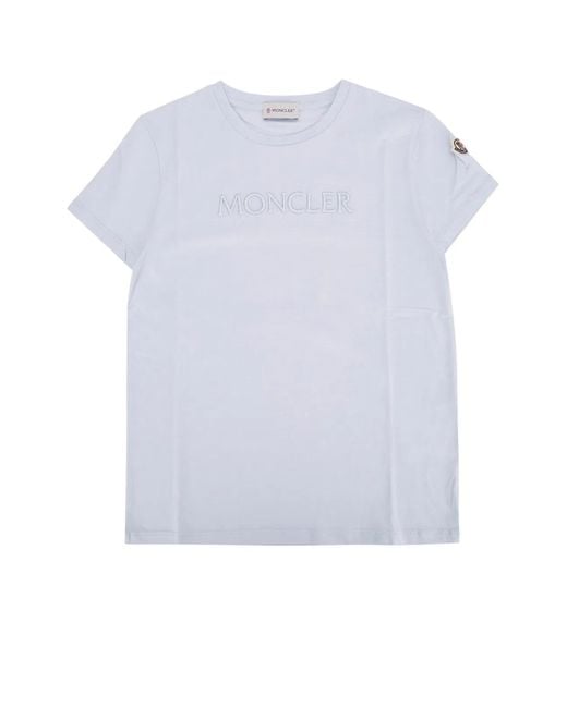 Moncler White Jr Ss T-Shirt