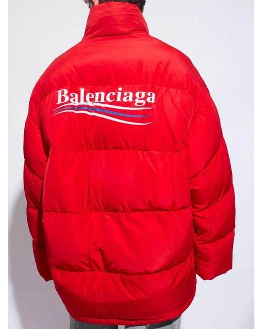 Balenciaga Red Quilted Jacket For for men