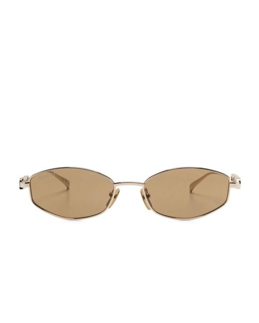 Gucci Natural Golden Metal Sunglasses