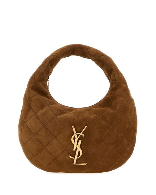 Saint Laurent Brown Caramel Icare Hobo Bag