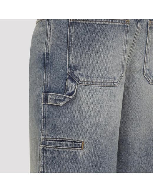 Courreges Blue Courregès Baggy Pants Hammer Denim