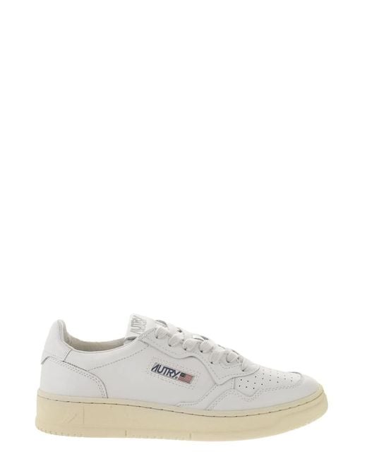 Autry White Medalist Low for men