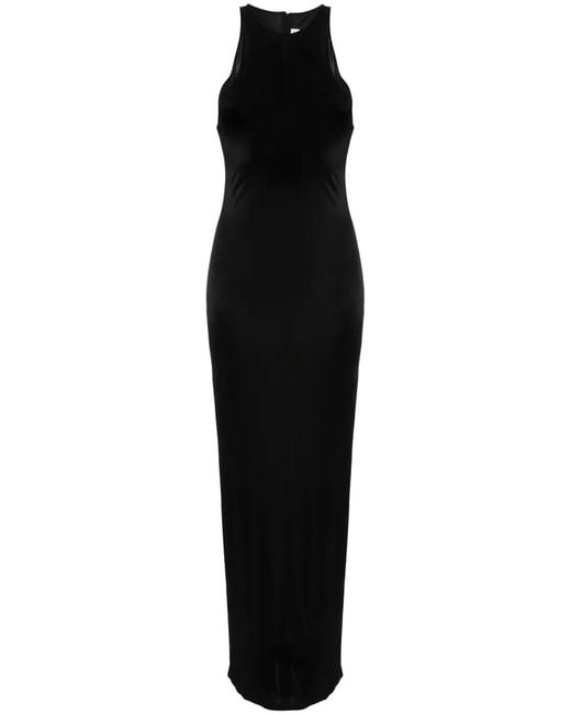 Saint Laurent Black Sleeveless Maxi Dress