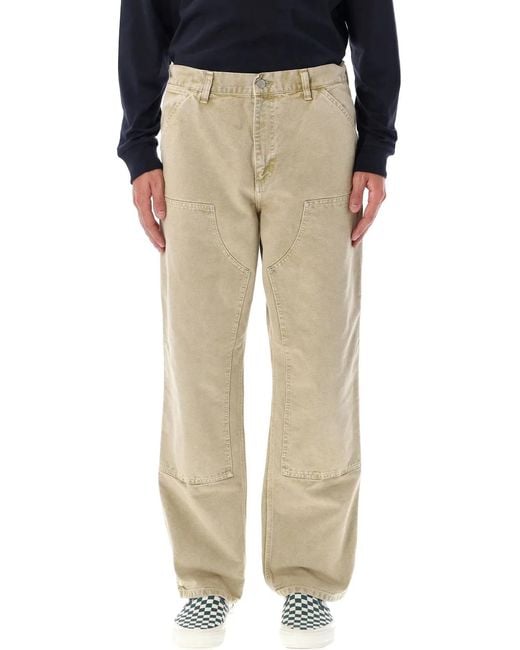Carhartt Natural Double Knee Organic Canvas Pants for men