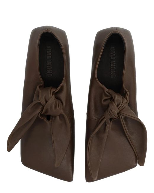 Uma Wang Brown Laceup Shoe