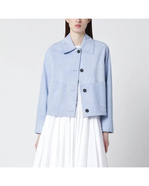 S.w.o.r.d 6.6.44 Blue Leather Jacket