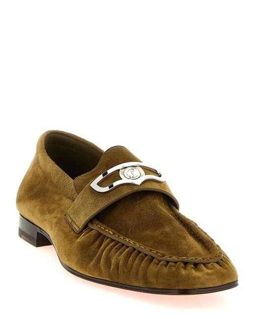 Christian Louboutin Green 'Mocallista' Loafers for men