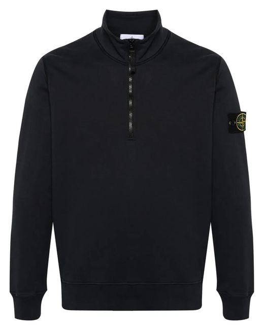 Stone Island Blue Ls Cotton Polo Shirt for men