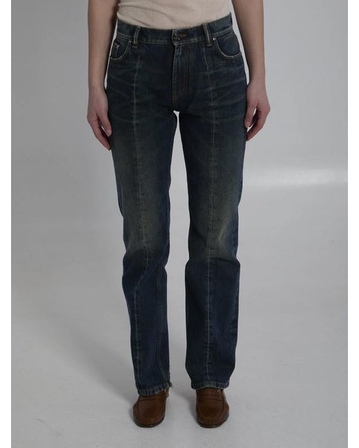 Versace Black Washed Regularfit Cotton Jeans