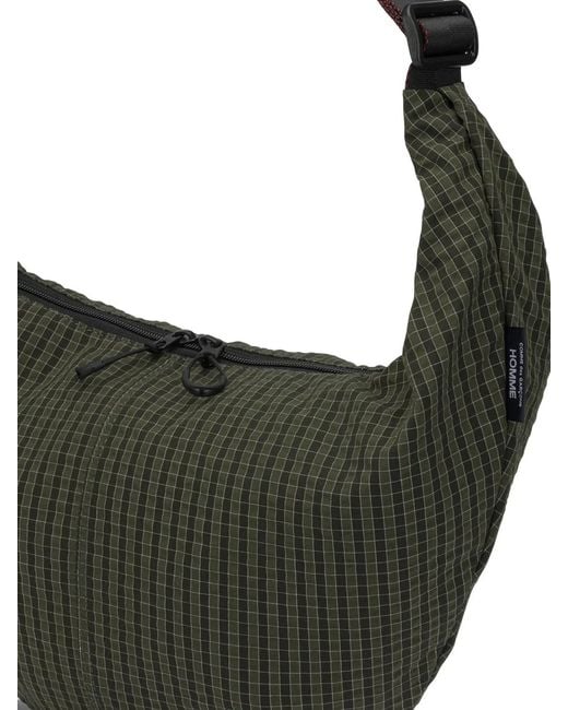 Comme des Garçons Metallic Comme Des Garçons Homme Plus "Grid Check" Large Shoulder Bag for men