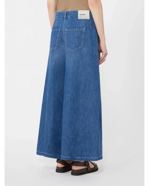 Max Mara Blue S Max Mara Smmnastro Denim Trouser