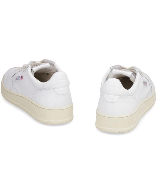 Autry White Medalist Low for men