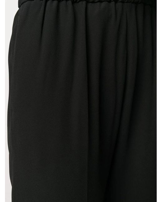 Dries Van Noten Black Satin Pants Elastic W/Slim Bottom