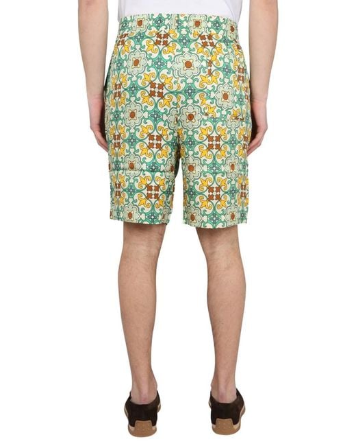 Drole de Monsieur Green Faience Bermuda Shorts for men