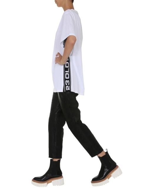 Stella McCartney White Round Neck T-Shirt