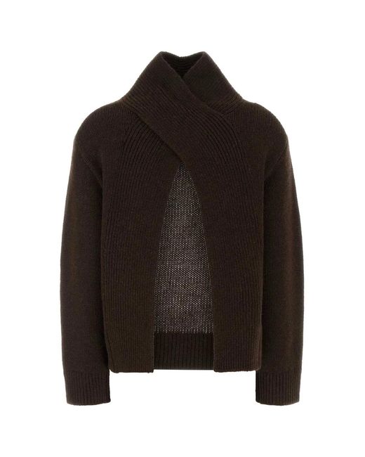 Ganni Black Wool And Yak Sweater