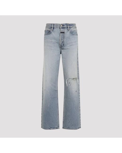 Fear Of God Blue Straight 5 Pocket Jeans for men