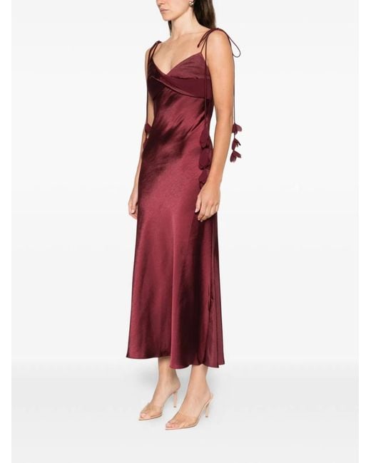 Self-Portrait Red Midi Dress