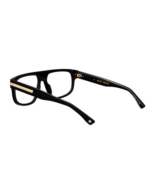 DSquared² Black Acetate Glasses for men