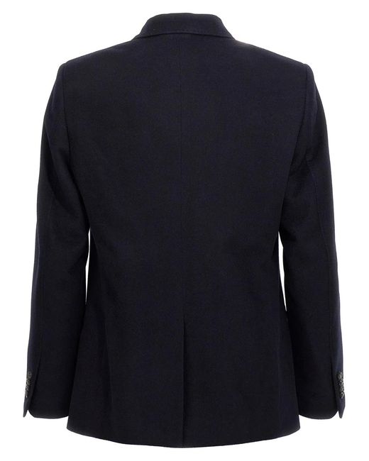 Etro Blue 'Decorative Basting' Blazer for men