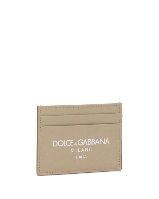Dolce & Gabbana White Dolce & Gabbana Leather Card Holder for men