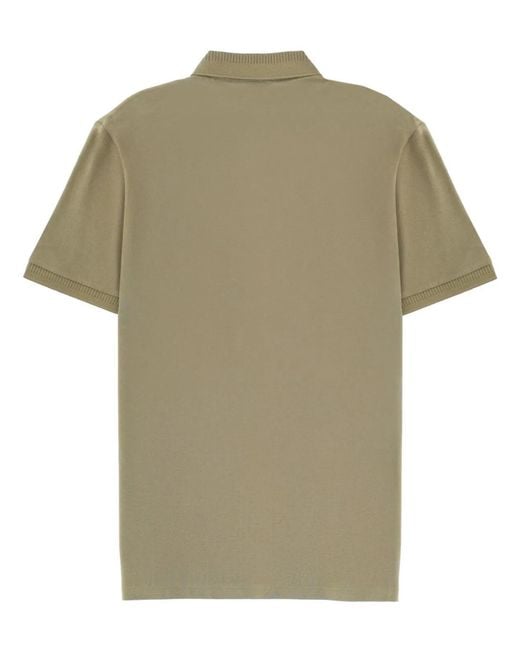 HUGO Green Polo With Logo Patch for men