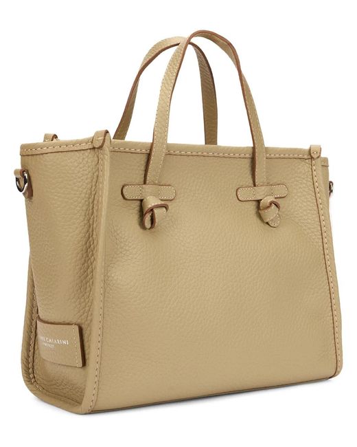 Gianni Chiarini Natural Elegant Bag With Refined Metallic Details