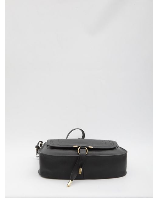 Chloé Black Chloe Small Marcie Leather Shoulder Bag