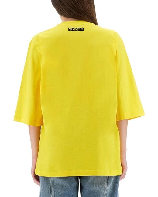 Moschino Yellow "Smile" T-Shirt