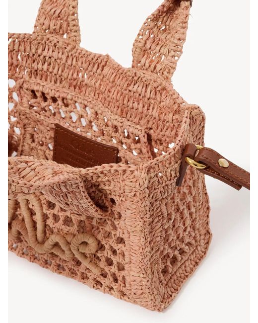 Chloé Metallic Mini Summer Banana East-West Tote Bag